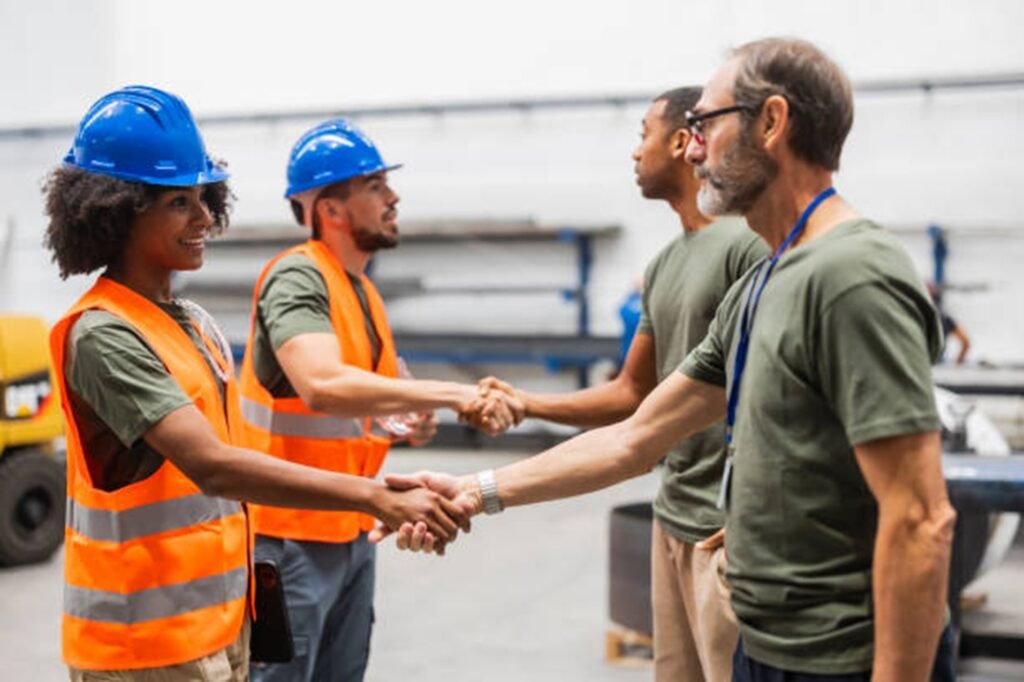 Florissant Tree Service team members greeting customers and demonstrating their commitment to professional service and customer satisfaction in Florissant, MO.