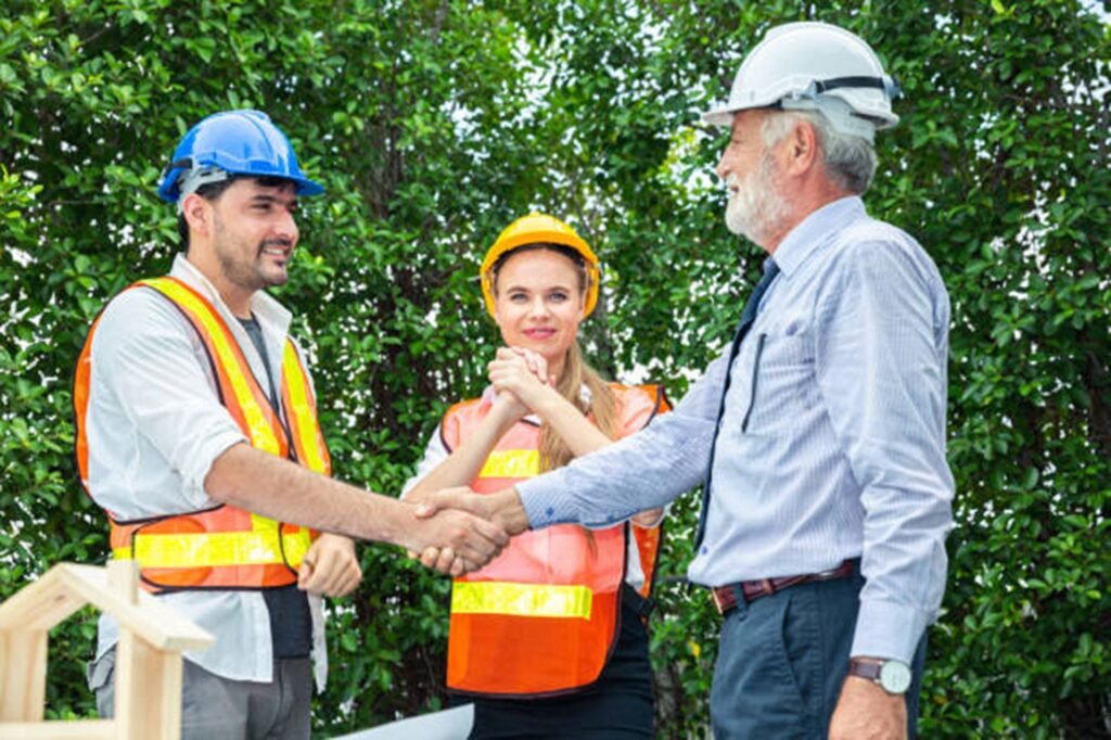 Florissant Tree Service team consulting with a homeowner before a tree trimming project, providing professional guidance and dependable tree care in Florissant, MO.